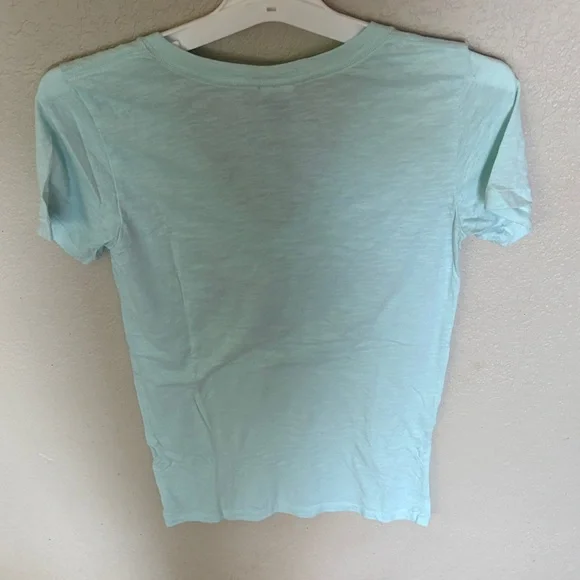 PINK Victoria's Secret Aqua V-Neck Tee - Picture 3 of 3